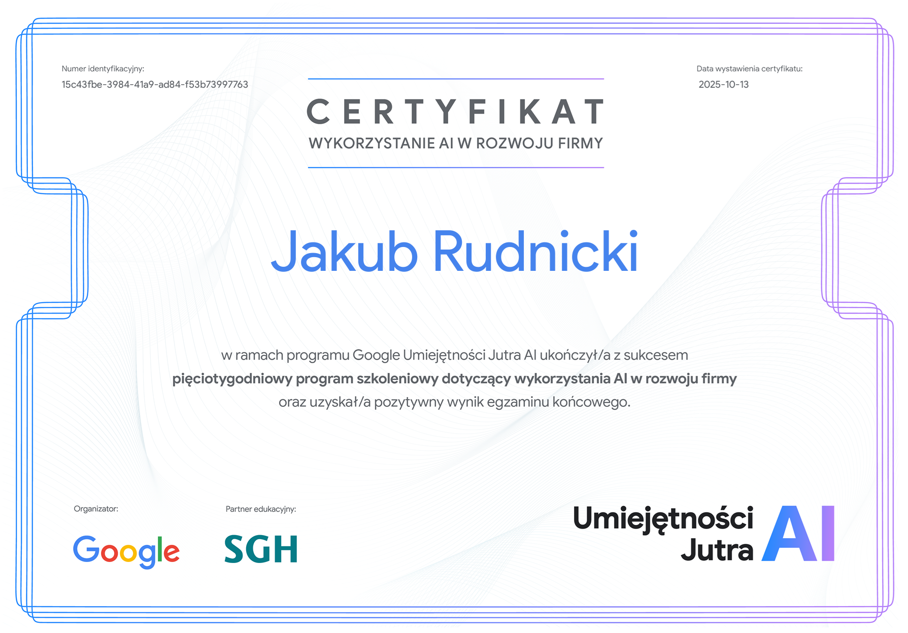 Google Certified Certificate